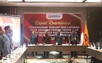 Mengawal Penanganan Temuan dan Laporan pada Tahapan Pemilu 2024, Bawaslu Kaltim Gelar Rapat Koordinasi