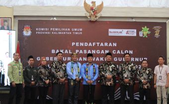 Hari Terakhir, Bawaslu Kaltim Awasi Pendaftaran Bapaslon Rudy Mas'ud dan Seno Aji 