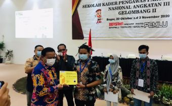SKPP Bawaslu Angkatan III Gelombang II, Peserta Asal Berau Raih Peringkat 1 Terbaik.