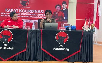 Galeh Akbar Tanjung Jelaskan Mekanisme Penanganan Dugaan Pelanggaran Pada Rakor DPD PDI-P Kaltim 