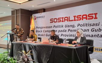 Bawaslu Kaltim Gelar Sosialisasi Pengawasan Politik Uang, Politisasi SARA dan Black Campaign 