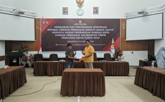 Bawaslu Kalimantan Timur Awasi Penyerahan Dukungan Perbaikan Kesatu 3 Bakal Calon DPD
