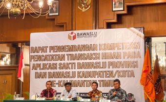 Bawaslu Gelar Rapat Pengembangan Kompentesi Sakti Terkait Optimalkan Realisasi Anggaran Bersama Kabupaten/Kota Se - Kaltim 