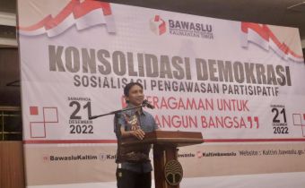 Melalui Konsolidasi Demokrasi, Ketua Bawaslu Kaltim Sebut Politik Mesti Dibangun Melalui Transaksi Pikiran dan Komitmen Kebangsaan