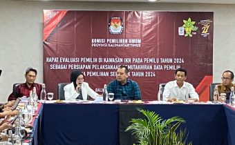 Berkomitmen untuk Sukseskan Pemilihan Serentak, Bawaslu Kaltim Ajak KPU Untuk Pemuktahiran Data Pemilih di IKN 
