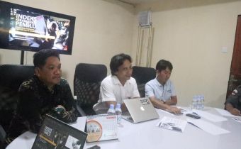 Bawaslu Kaltim Gelar Konfrensi Pers Terkait Tingkat Kerawanan Pemilu di Kaltim Tinggi 