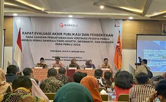 Bawaslu Kaltim Mengikuti Rapat Evaluasi Akhir Publikasi dan Pemberitaan