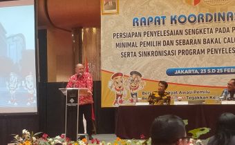 Bawaslu Kaltim Ikuti Rakor Nasional Persiapan Penyelesaian Sengketa Proses Pemilu 