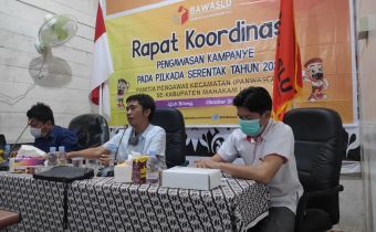 Pilkada di Tengah Pandemi Covid 19, Galeh Jelaskan Ketentuan Kampanye Kepada Panwascam. 