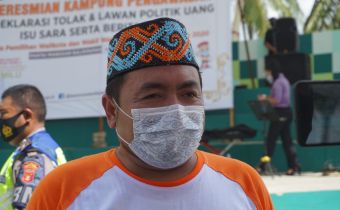 Deklarasi Kampung Tolak Politik Uang Ditengah Pandemi Covid -19, Afiffudin Mengajak Penyelenggara Bersyukur Pilkada Tetap Dilanjutkan.