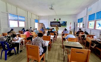 Bawaslu Kaltim melakukan monitoring  Tes Tertulis Panwascam Bawaslu Kabupaten Mahakam Ulu 