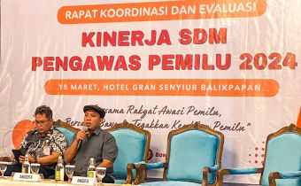 Bawaslu Kaltim Adakan Rapat Koordinasi dan Evaluasi Kinerja SDM Pengawas Pemilu 2024 