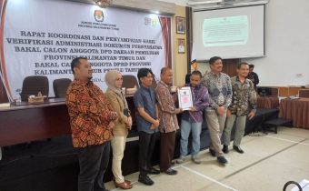 Bawaslu Kaltim Terima Hasil Verifikasi Administrasi Bakal Calon DPD dan Anggota DPRD Provinsi Kaltim