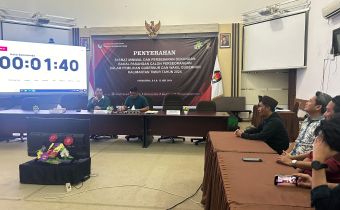 Hari Terakhir Penyerahan Syarat Dukungan Paslon Perseorangan di Kantor KPU, Bawaslu Kaltim Ikut Awasi