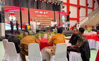 Bawaslu Kaltim Hadiri Debat Publik Calon Bupati dan Wakil Bupati Kukar Pasca Putusan Mahkamah Konstitusi