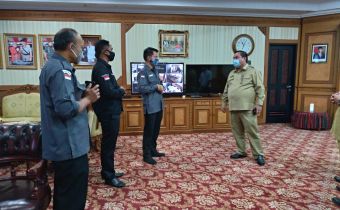 Bawaslu Kaltim Dampingi Bawaslu Kubar Usulkan Bantuan APD 