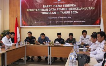 Rapat Pleno Terbuka Rekapitulasi Pemutakhiran Data Pemilih Berkelanjutan (PDPB) Triwulan III Tahun 2026